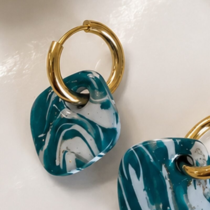 Deep Teal Squares