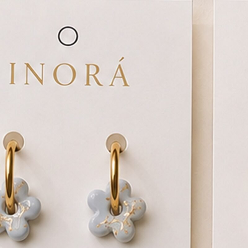 Periwinkle Petal Hoops